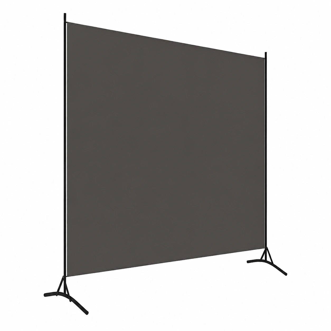 Eleganter Raumteiler aus Polyester, 175x180 cm, faltbar, für Wohn- und Arbeitsbereiche, Anthrazit