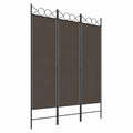 Anthrazit Raumteiler Paravent 3-teilig, Sichtschutz für Wohn- und Schlafzimmer, 120x200cm Stoff