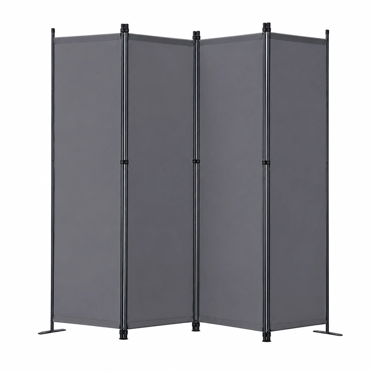4-Panel Sichtschutz Paravent für diskrete Raumtrennung, faltbar und flexibel, 224 x 165 cm