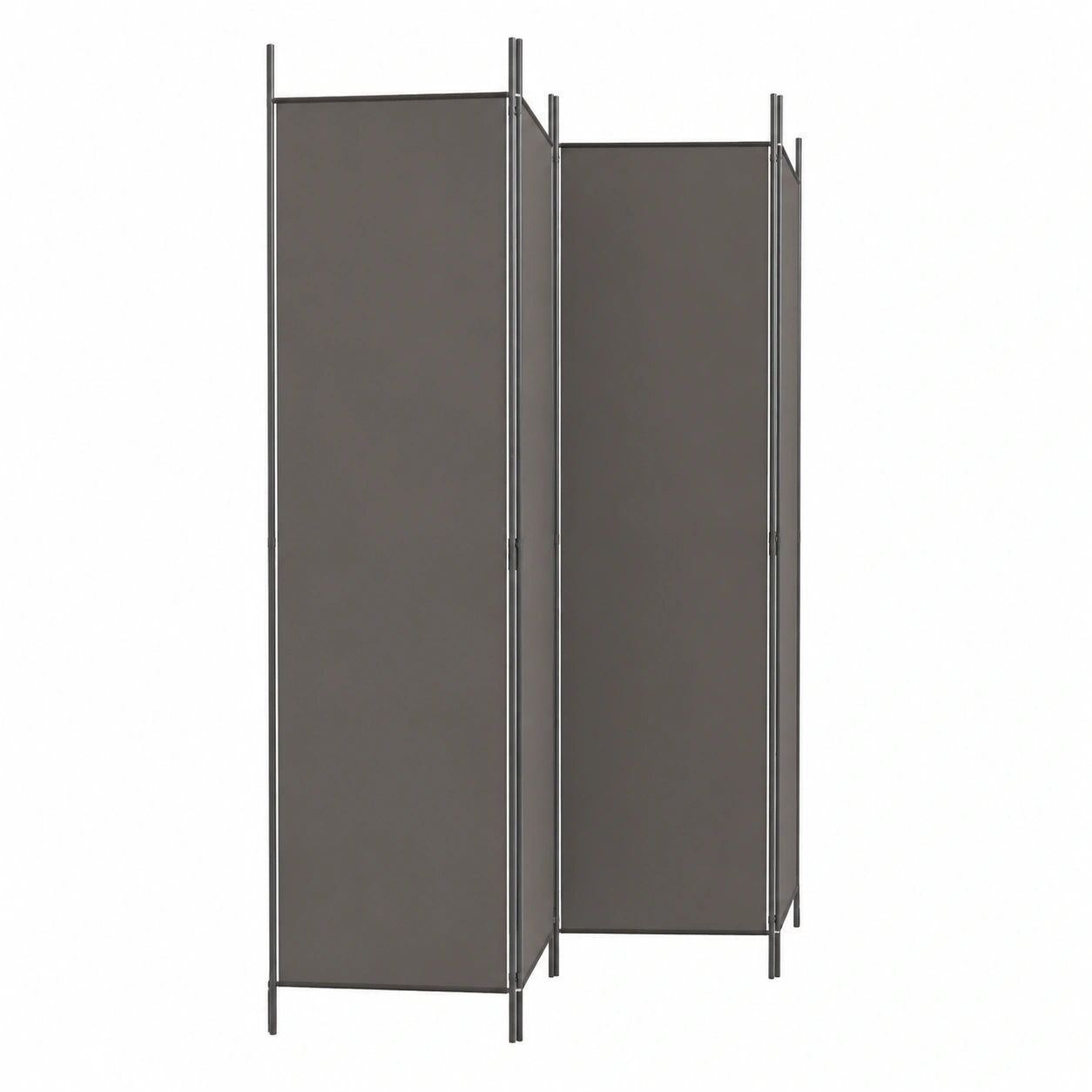 Myheimly Sichtschutz Paravent 200 x 200 cm - Raumteiler für Wohnzimmer und Schlafzimmer in Anthrazit