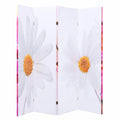 Einteiliger Paravent mit Blumenmuster, 200x170 cm, faltbar