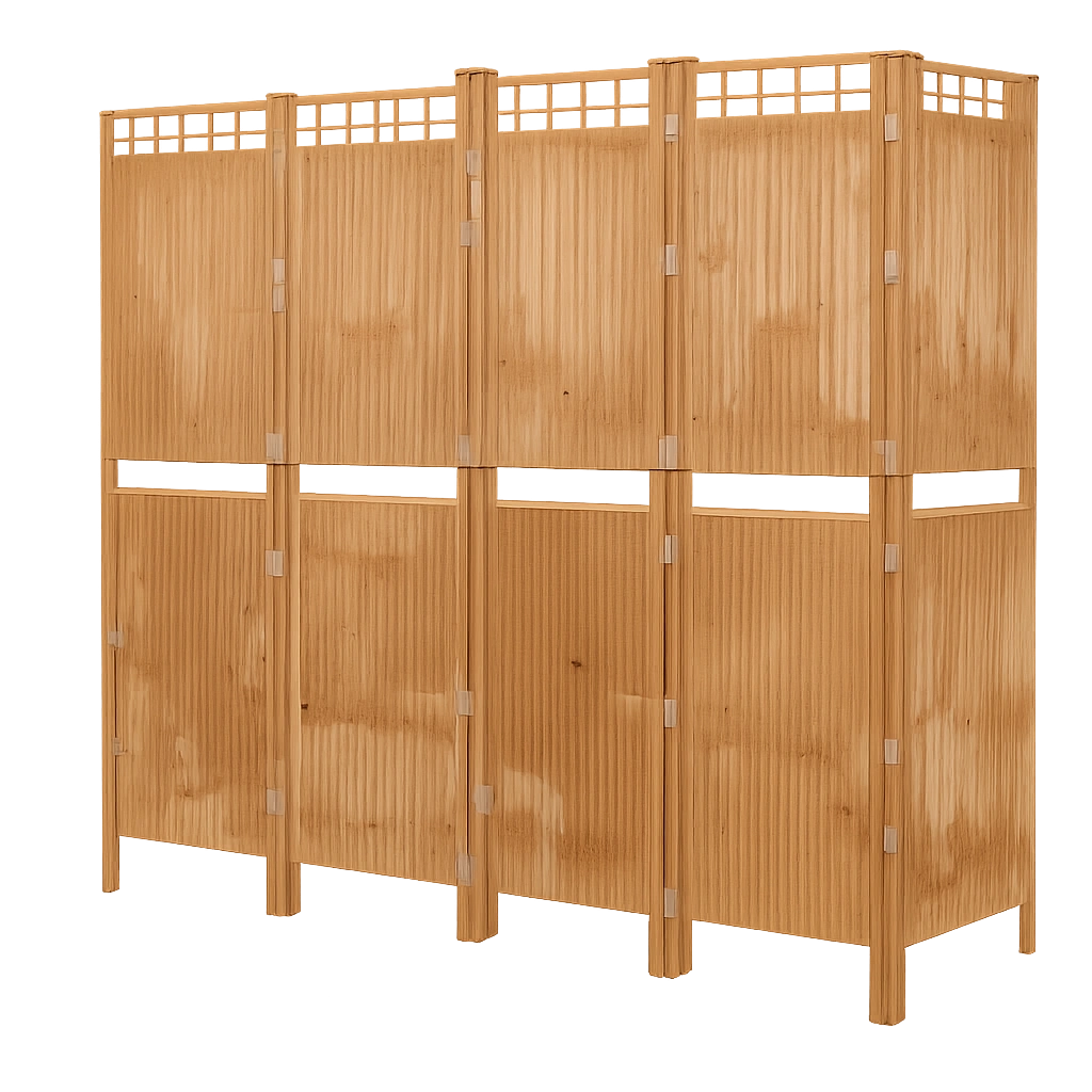 Bambus Raumteiler 5-teilig Faltwand Sichtschutz 200x180 cm