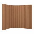 Faltbarer Raumtrenner mit Regal, umweltfreundliches Kraftpapier, sofort einsatzbereit, ideal für Büro, Wohnzimmer und Schlafzimmer, Braun, 2x4m