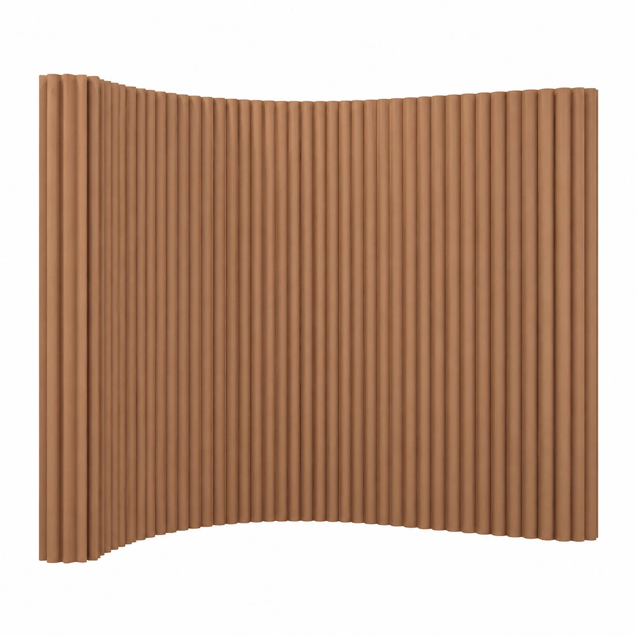 Faltbarer Raumtrenner mit Regal, umweltfreundliches Kraftpapier, sofort einsatzbereit, ideal für Büro, Wohnzimmer und Schlafzimmer, Braun, 2x4m
