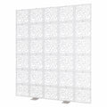 Moderner Raumteiler mit 12 Paneelen, 29x29 cm, für Wohnzimmer, Büro und Hotel - Dekorativer Sichtschutz (Muster B)