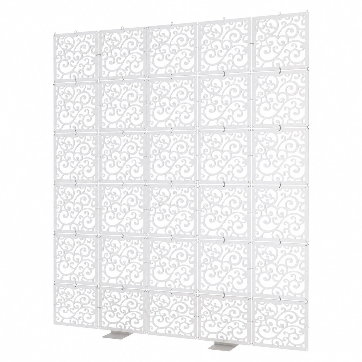 Moderner Raumteiler mit 12 Paneelen, 29x29 cm, für Wohnzimmer, Büro und Hotel - Dekorativer Sichtschutz (Muster B)