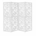 12er Set Raumtrenner Weiß 40x40cm, Hängende Trennwand mit Muster für kreative Raumgestaltung, Leichte PP-Platten als Raumteiler und Wanddeko