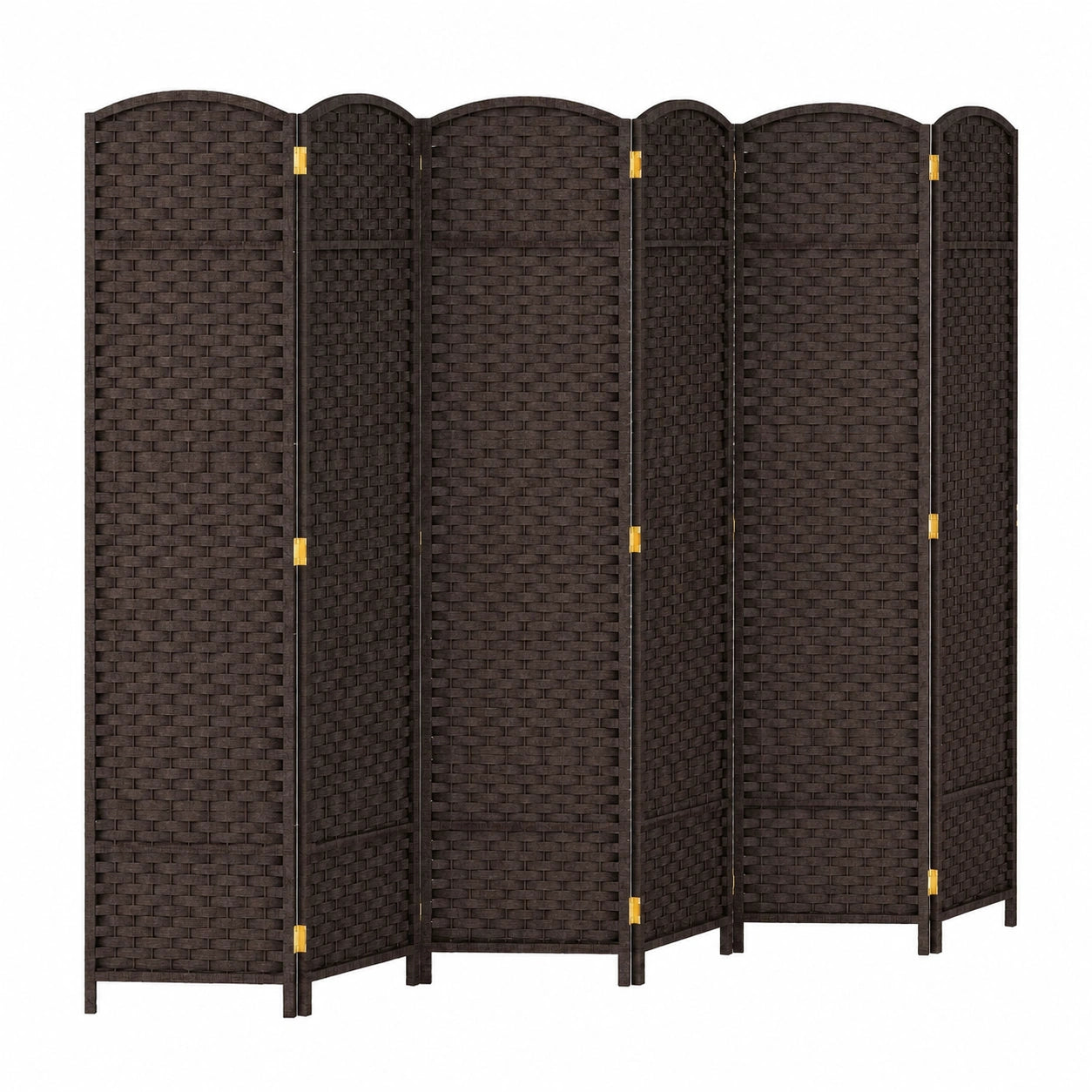 GIANTEX Raumteiler Paravent mit Holzrahmen, 6-teilig, 240 x 170 cm, klappbarer Sichtschutz für Privatsphäre